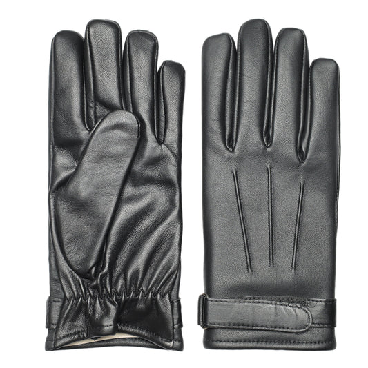 قفازات شتوية للرجال باللون البني